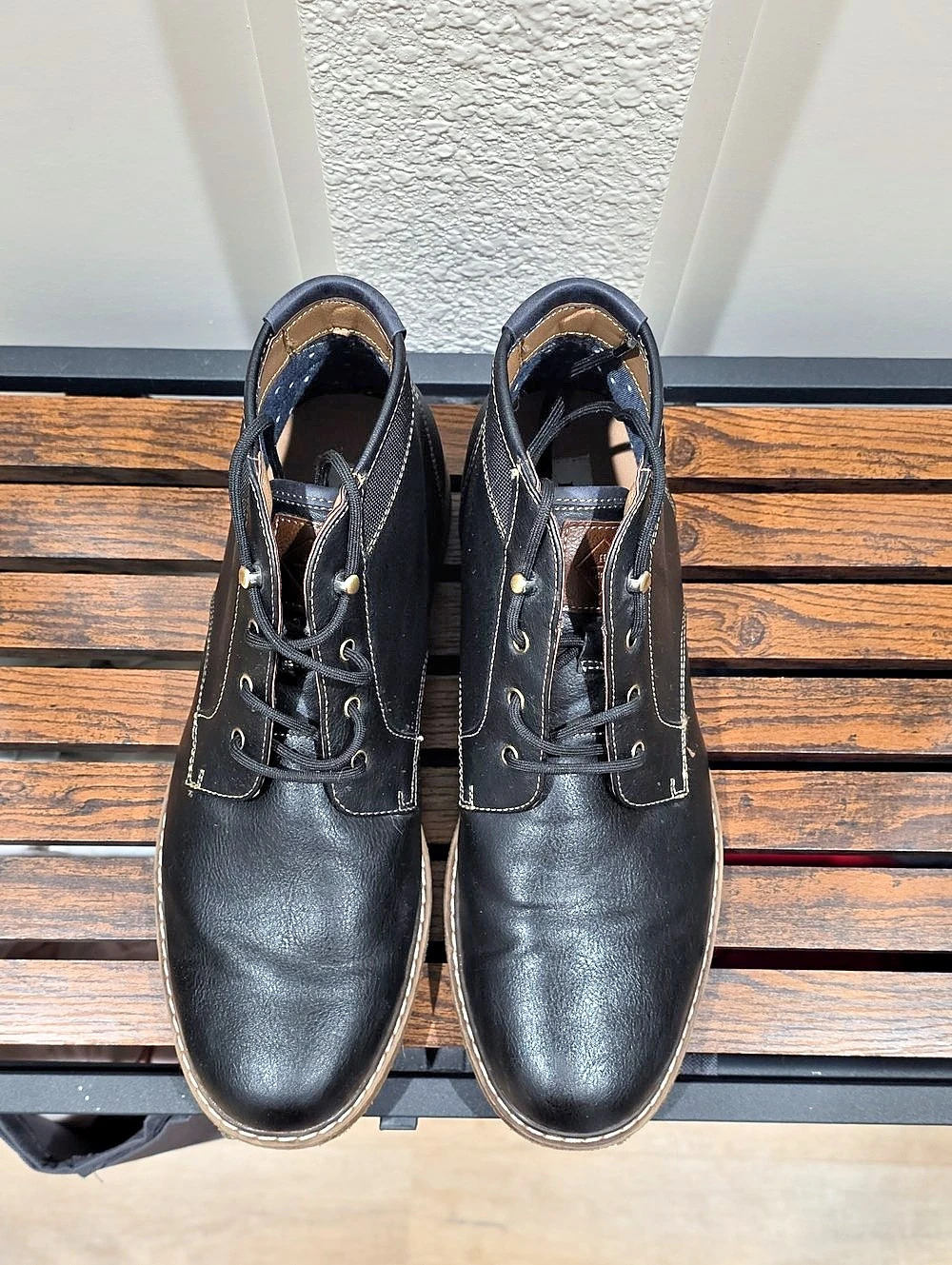 Hawker Rye Lace-Up Ankle Boots Black